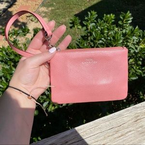 Coach Pink Wristlet